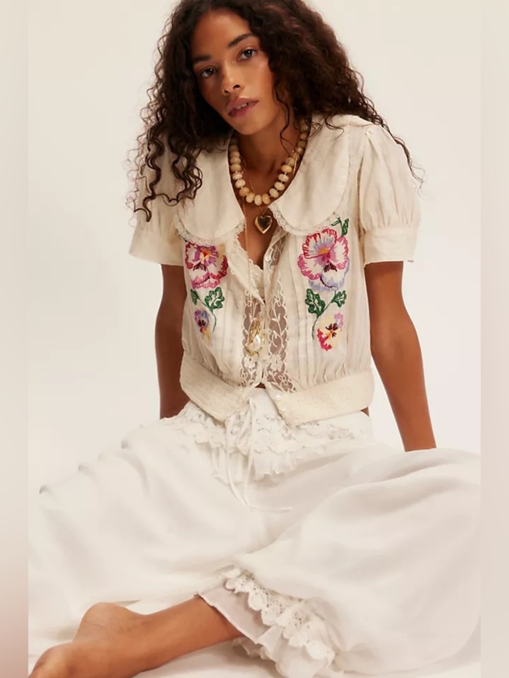 Free People Vintage Whimsey Blouse. (( SOLD OUT )) Sz XS